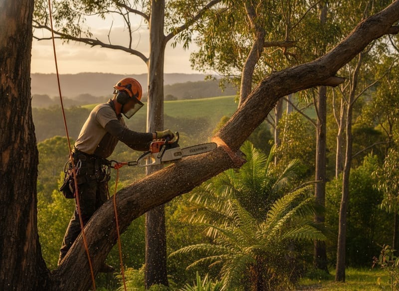 Tree Lopping performed by The Forest Arborist in The Forest